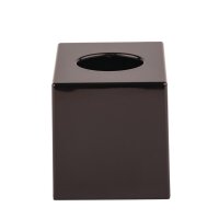 Bolero Taschentuchbox Kubus - schwarz - Kunststoff - 10 Boxen