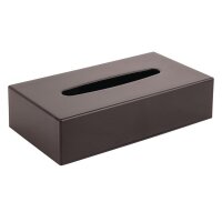 Bolero Taschentuchbox rechteckig - schwarz - Kunststoff -...