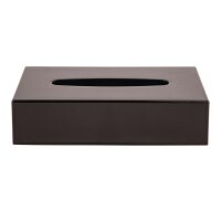 Bolero Taschentuchbox rechteckig - schwarz - Kunststoff -...
