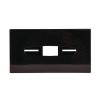 Bolero Taschentuchbox rechteckig - schwarz - Kunststoff - 10 Boxen