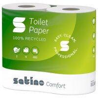 Satino Toilettenpapier - recycled - 2-lagig - 40 Rollen a400 Blatt