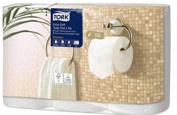 Tork Extra weich Toilettenpapier Premium - 4-lagig - 42 Rollen