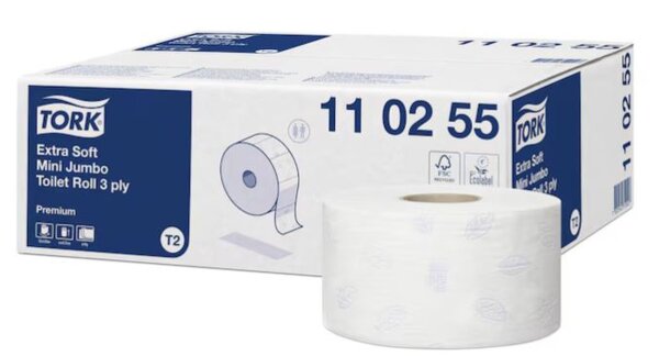 Tork Extra weich Jumborollen mini - 3-lagig - 12 Rollen Toilettenpapier