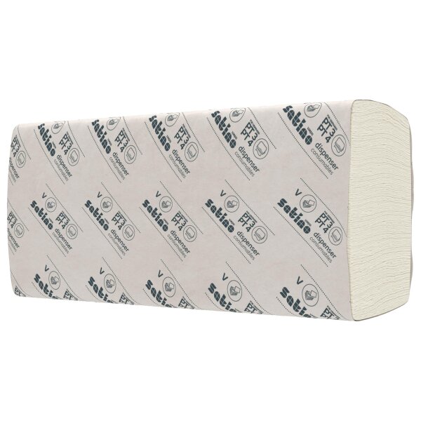 Satino Papierhandtücher - V-Falz - 100% recycled - 2-lagig - 3200 Handtücher
