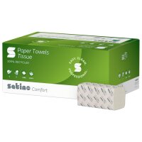 Satino Papierhandtücher - V-Falz - 100% recycled - 2-lagig - 3200 Handtücher