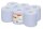Satino Putzrollen midi 100% recycled - 1-lagig - 20 cm - blau - 6 Rollen