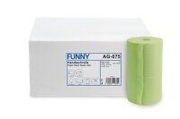 Handtuchrollen Funny - mit Spezialkern - grün - 2-lagig - 18 Papierhandtuchrollen