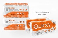Toilettenpapier QUICKY - 3-lagig - hochweiß - 2112 Rollen - 1 Palette