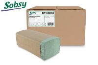 Papierhandtücher SOBSY - 1-lagig - grün - 48 x...