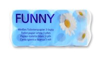 Toilettenpapier FUNNY - 3 - lagig - 1 Palette -...