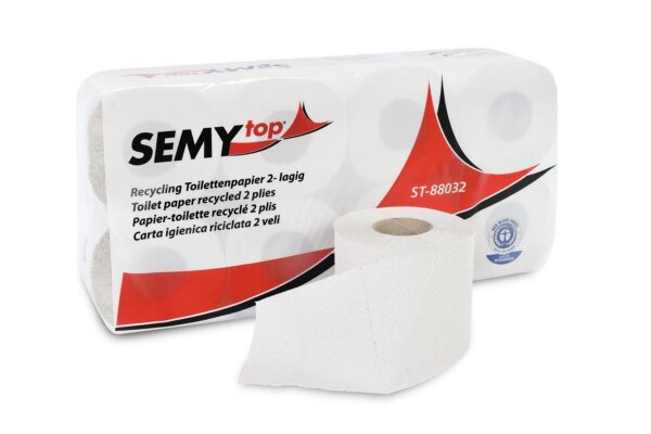 Toilettenpapier SEMYtop - 2-lagig - Recycling - 1 Palette - 2112 Rollen