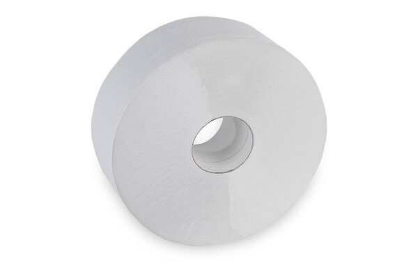Jumbo Toilettenpapier SEMYtop - 2 - lagig - Recycling - 288 Rollen - weiß