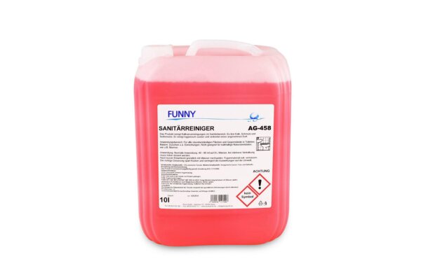 Sanitärreiniger Funny - 2 x 10 L - entfernt Kalk, Seifenreste und Schmutz