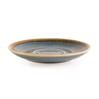 Olympia Kiln Espressotassen + Untertassen Ozean - 8,5cl - Porzellan - 6 Sets