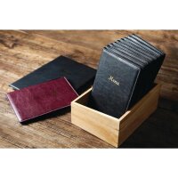 Olympia PVC Speisekarten - schwarz - A5 - 2 Seiten - 5 Speisekarten