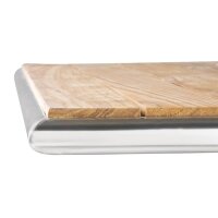 Bolero quadratischer Tisch Eschenholz - 1 Bein - 70cm - 2 Tische