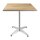 Bolero quadratischer Tisch Eschenholz - 1 Bein - 70cm - 2 Tische