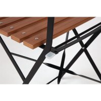 Bolero klappbare Terrassenstühle - 2 Stühle - Holzimitat - Sitzhöhe: 48cm