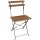 Bolero klappbare Terrassenstühle - 2 Stühle - Holzimitat - Sitzhöhe: 48cm