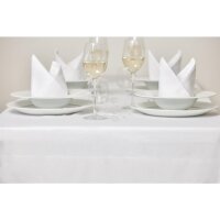 10 Tischdecken Mitre Luxury Satin Band - weiß - 178 x 274cm - 100 % Baumwolle