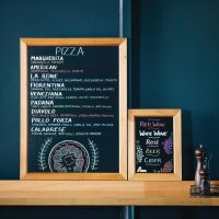 Olympia Kreidetafel - 45 x 60 cm - Kiefernholzrahmen - 4...