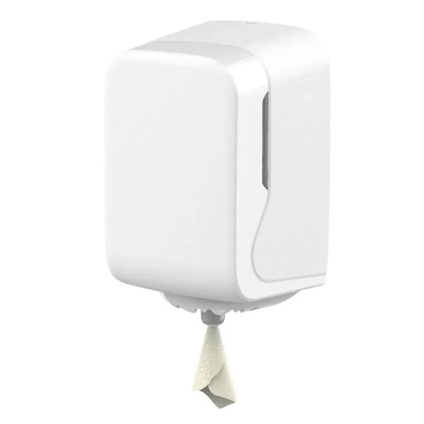 Handtuchspender SemyTop Mini Centerpull - weiß - für Handtuchrollen bis Ø16cm