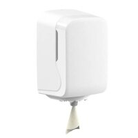 Handtuchspender SemyTop Mini Centerpull - weiß - für Handtuchrollen bis Ø16cm