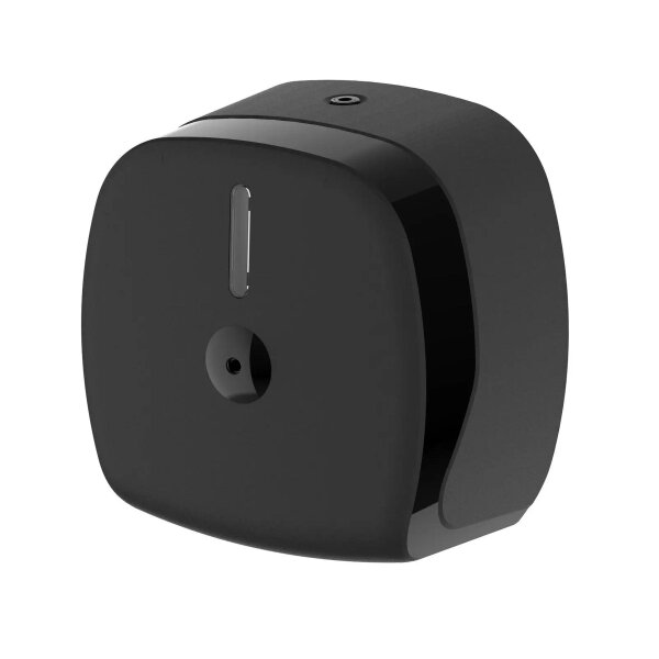 Jumbo Toilettenpapierspender SemyTop Maxi - schwarz - Innenabzug