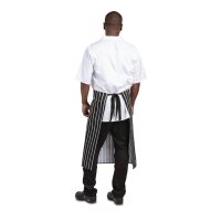 Whites Küchenschürze - schwarz-weiß gestreift - 3 Schürzen