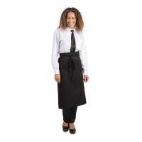 Whites Bistro Schürze - Schwarz - 5 Schürzen - 900(B) x 800(L)mm