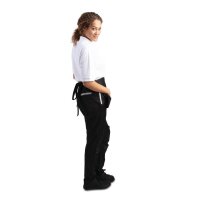 Whites Taillenschürze kurz mit Geldtasche - Schwarz - 5 Schürzen - 450 x 305mm