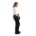 Whites Taillenschürze kurz mit Geldtasche - Schwarz - 5 Schürzen - 450 x 305mm