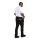 Whites Taillenschürze kurz mit Geldtasche - Schwarz - 5 Schürzen - 450 x 305mm