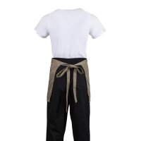 Whites kurze Bistro-Schürze - Tan - 5 Schürzen - 750(B) x 373(L)mm