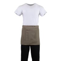 Whites kurze Bistro-Schürze - Tan - 5 Schürzen - 750(B) x 373(L)mm