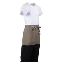 Whites kurze Bistro-Schürze - Tan - 5 Schürzen - 750(B) x 373(L)mm