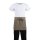 Whites kurze Bistro-Schürze - Tan - 5 Schürzen - 750(B) x 373(L)mm