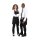 Whites Taillenschürze mit 2 Taschen - schwarz - 5 Schürzen - 750(B) x 373(L)mm