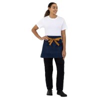 Southside kurze Bistroschürze Denim blau mit...