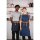Southside kurze Bistroschürze Denim blau mit hellbraunen Bändern - 5 Schürzen