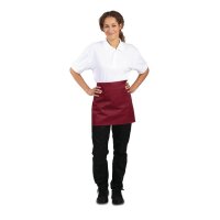 5 Whites Bundschürzen kurz mit 2 Taschen - Burgunderrot - 750(B)x373(L)mm