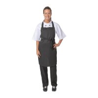 Nisbets Essentials Latzschürzen - schwarz - 4 Schürzen - 660(B) x 800(L)mm