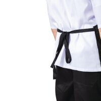 Nisbets Essentials Latzschürzen - schwarz - 4 Schürzen - 660(B) x 800(L)mm