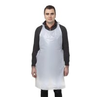 Einwegschürzen aus Polyethylen - weiß - 14,5 Mikron - 500 Schürzen
