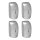 Euraneg Manueller Schaumseifenspender BELLA - 900ml - ABS -  silber - 4 Spender