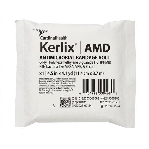 Kerlix AMD-Verband - Mullverbandrollen - Softpack - 11, 4 cm x 3,7 m - 10 Verbände