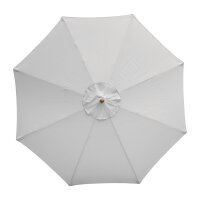 Bolero Runder Sonnenschirm - Grau - Durchmesser 3 Meter