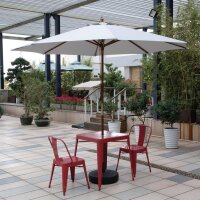 Bolero Runder Sonnenschirm - Grau - Durchmesser 3 Meter