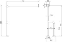 MediQo-line Wand - Bodenhaltegriff mit extra...