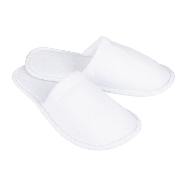 Mitre Essentials Pantoffeln Geschlossene Zehen - weiß - 10 Paar - Einheitsgröße